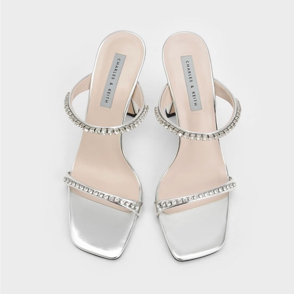Charles & Keith Silver Heels - Picture 1 of 6